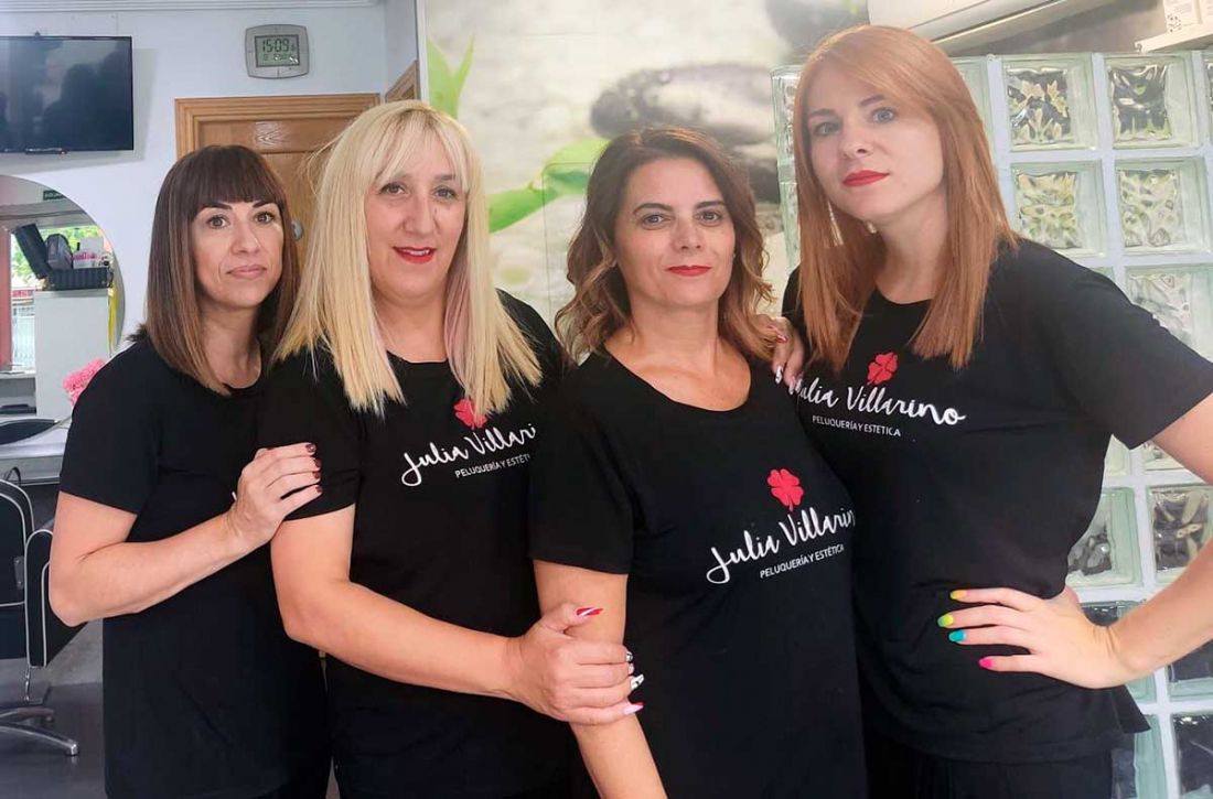 Equipo de peluqueras de Julia Villarino